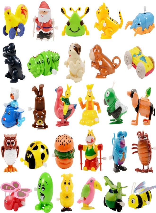 Nunkitoy Wind Up Toy,28 Pack Assorted Clockwork Toy Set, Wind Up Animal Party Favors Toy Great Gift for Boys Girls Kids Toddlers(Contents and Color May Vary) - Image 1